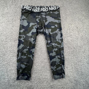 Nike Pro Dri-FIT Men's Compression Leggings Pants, Camo Print, XL